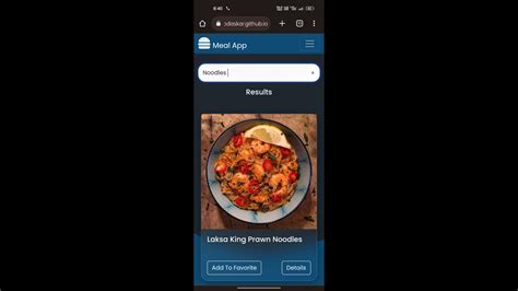 Github Dhananjaykhodaskar Mealapp Github Io Meal App Project For