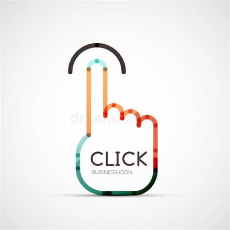 Thin line pepsi outline icon vector illustration. Finger Click Company Logo, Business Concept Stock Vector ...