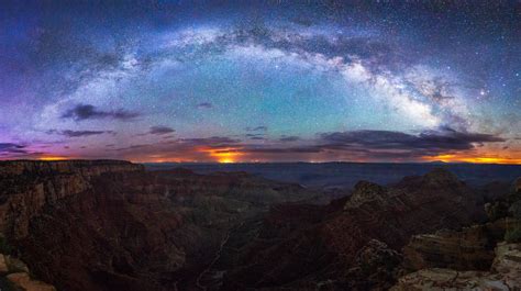 Download Star Starry Sky Sky Milky Way Landscape Night Arizona Canyon