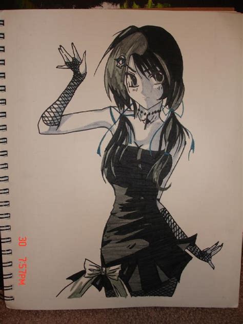Anime Goth Girl By Decaymyfriend On Deviantart
