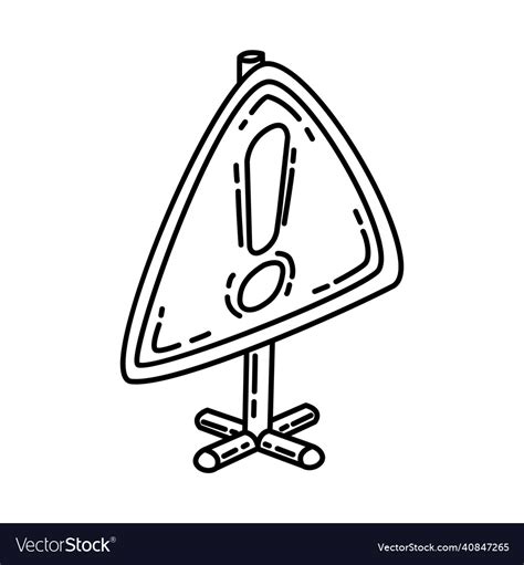 Other Danger Icon Doodle Hand Drawn Or Outline Vector Image