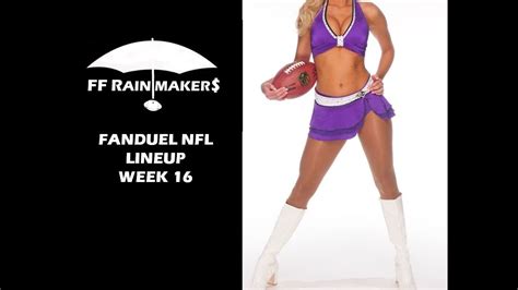 Please wait while we generate a great lineup for you. Fanduel NFL Lineup Week 16 - YouTube