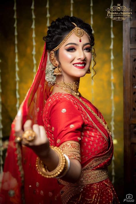 Bengali Bride Bengali Wedding Beautiful Indian Brides Beautiful Bride Bridal Looks Bridal