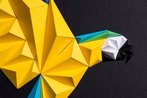 This 3d Folded Paper Art Adds The Perfect Balance Of Minimalism And