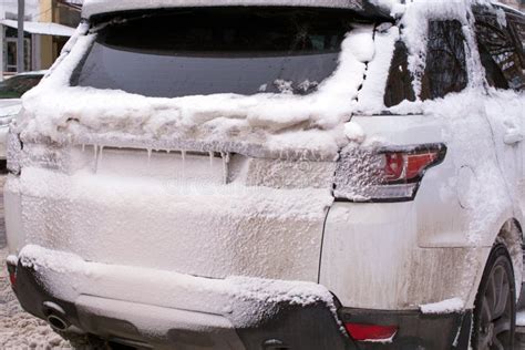 Car Stuck In The Ice Stock Image Image Of Snowdrift 147112795