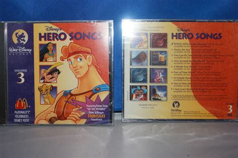 Mcdonalds Disneys Hero Songs Volume 3 Cd 1996 Walt Disney Etsy