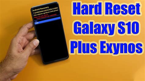 Hard Reset Galaxy S10 Plus Exynos Factory Reset Remove Patternlock