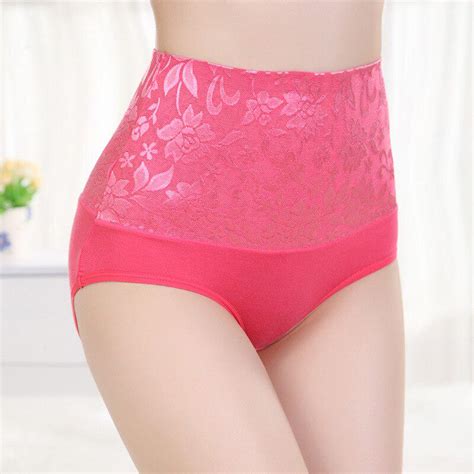 Buy High Waist Panties Plus Size Undies Hipster Lingerie Lace Sexy