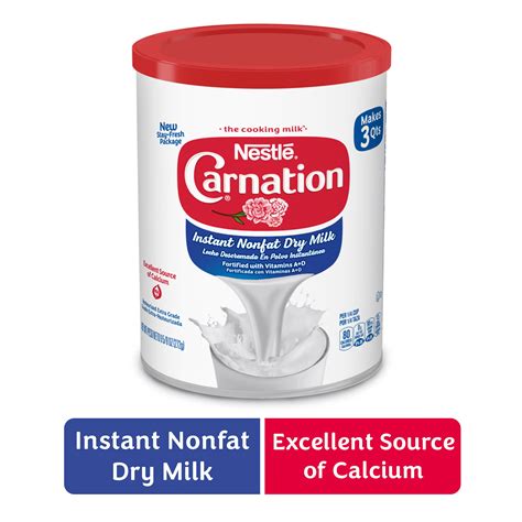 Nestle Carnation Instant Nonfat Dry Milk 95 Oz Can