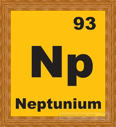 Neptunium Periodic Chart Clipart Classroom Clipart