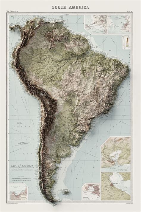 Geosistemas Srl På Twitter Topografía De América Del Sur Mapa En