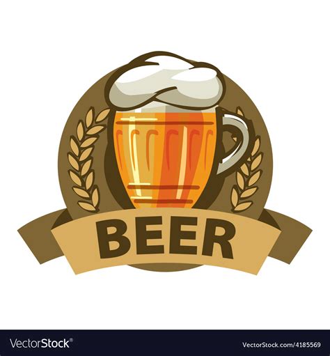 Maybe you would like to learn more about one of these? Logo beer in a mug and a ribbon Royalty Free Vector Image ...