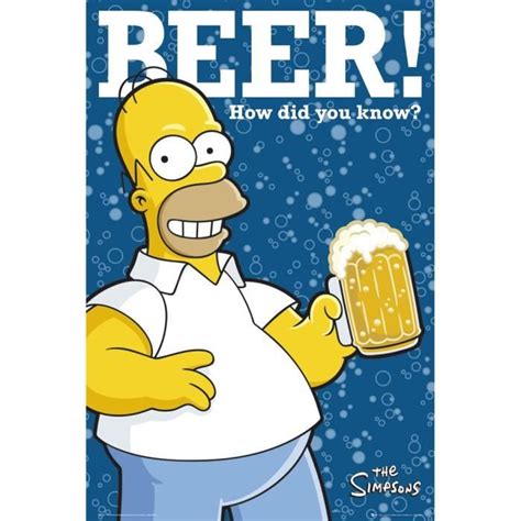 Affiche The Simpsons Bière Cdiscount Maison