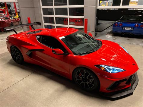 Chevrolet Corvette C8 Tries On Massive Rear Wing Check Out These New