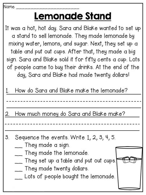 Reading Comprehension Worksheets - Best Coloring Pages For Kids