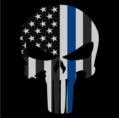 White black red green blue yellow magenta cyan. PUNISHER SKULL AMERICAN FLAG POLICE THIN BLUE LINE LIFE ...