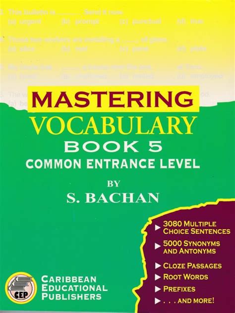 Mastering Vocabulary Book 5 Booksmart