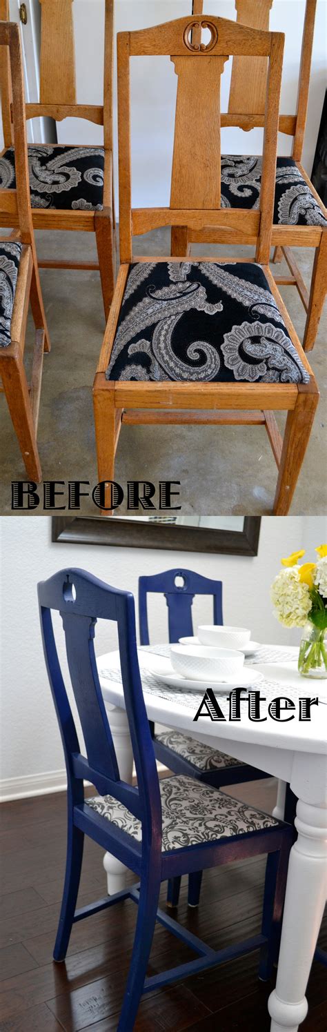 Diy Reupholstered Dining Chairs Little Bits Of