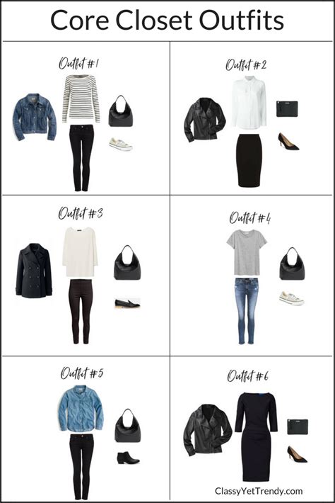 How To Create Outfits With A Core Closet See 6 Outfit Ideas That Come