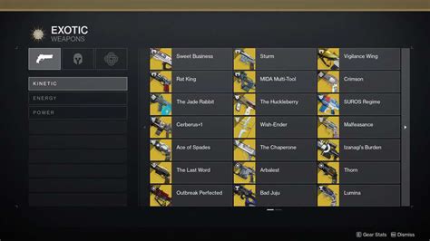 Destiny 2 Exotics List Every Exotic So Far And How To Get Them