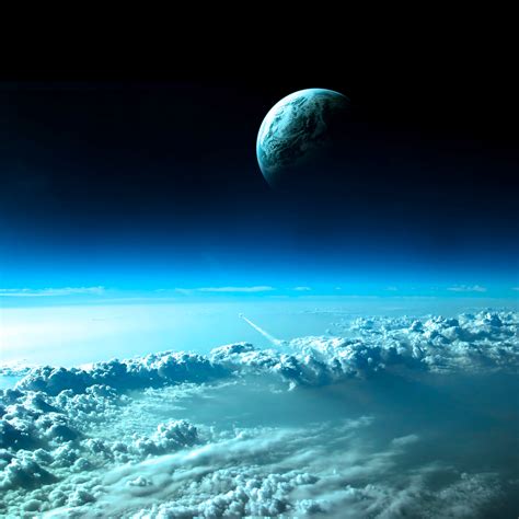 Earth in Cloud - iPad Wallpaper for iPhone 11, Pro Max, X, 8, 7, 6