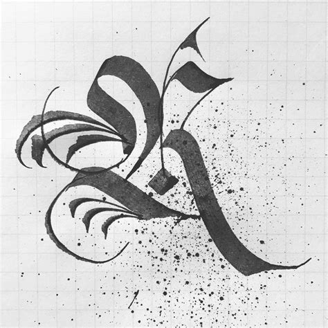 In this post, we bring you a set of tattoo fonts you can use with your own design projects to create that same unique effect. Fraktur R | Ink lettering, Graffiti lettering, Gothic ...