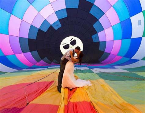 This Couple Said High Do As They Tied The Knot In A Hot Air Balloon