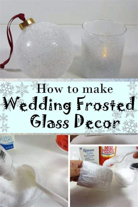 Diy Frosted Glass For Jaw Dropping Winter Wedding Decor