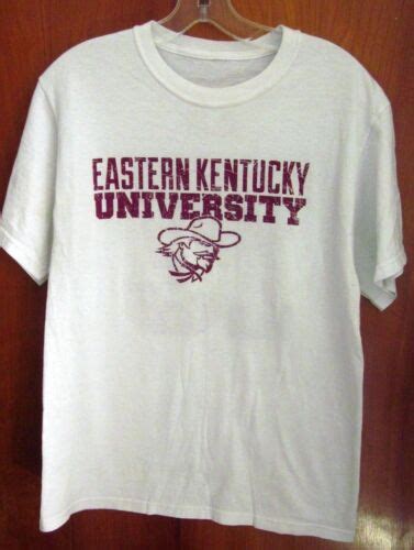 Eastern Kentucky University Med T Shirt Colonels Scholar Tee Eku Mascot