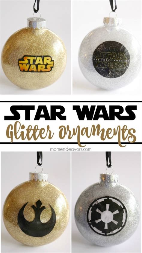 Diy Glitter Star Wars Ornaments