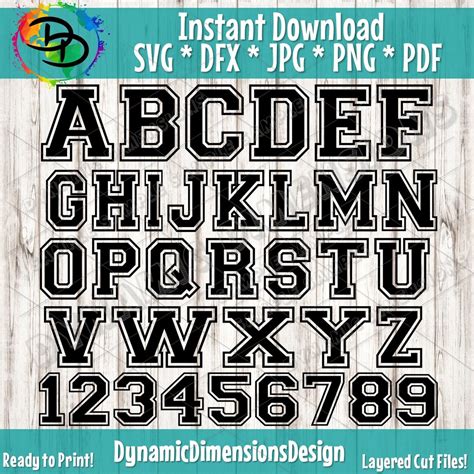 Download Collegiate Varsity Font SVG Varsity college sports Letters ...