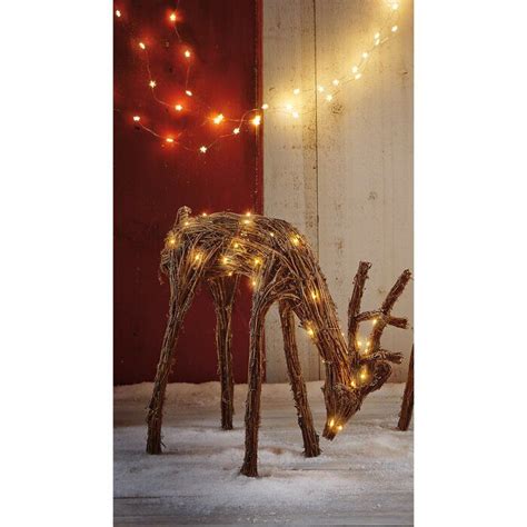 Deer Stag Lighted Display Birch Lane Outdoor Holiday Decor