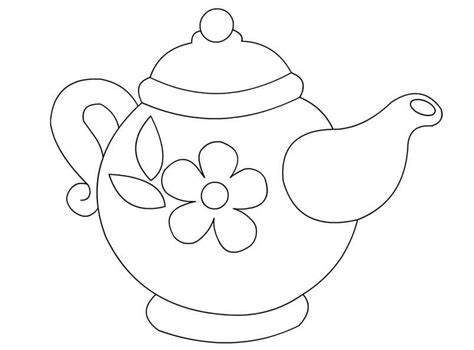 Teapot Coloring Book Kettle Printable And Online