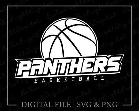 Panthers Basketball Svg Basketball Svg Basketball Decal Svg Digital