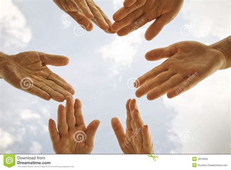Friendly people stock image. Image of blue, hand, team - 4015605