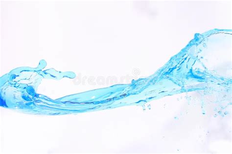 Fresh Water With Underwater Bubbles Texture Background Stock
