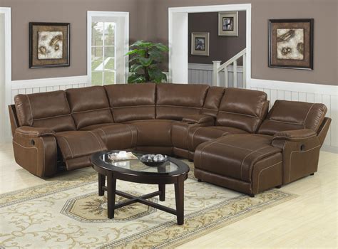 Leather Sectional Sofa Chaise Recliner Hawk Haven