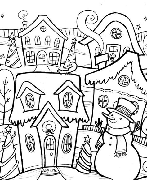 Free Printable Winter Coloring Pages Winter Coloring Pages To Download