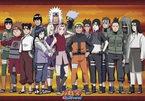 Naruto Shippuden Konoha Ninjas Póster Lámina Compra En Posterses