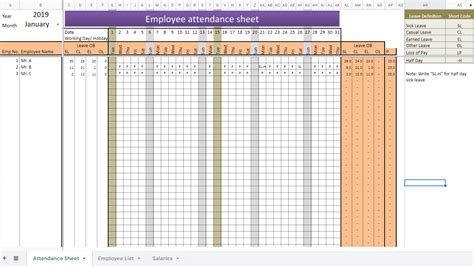 2021 Free Printable Attendance Sheet Free Employee Attendance Images