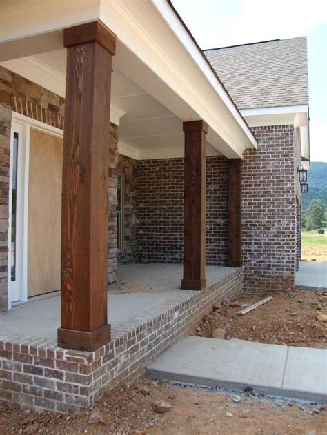 Wrapping Porch Posts With Wood Cedar Columns Will Only Cost Around To Make 3 To Update My Porch