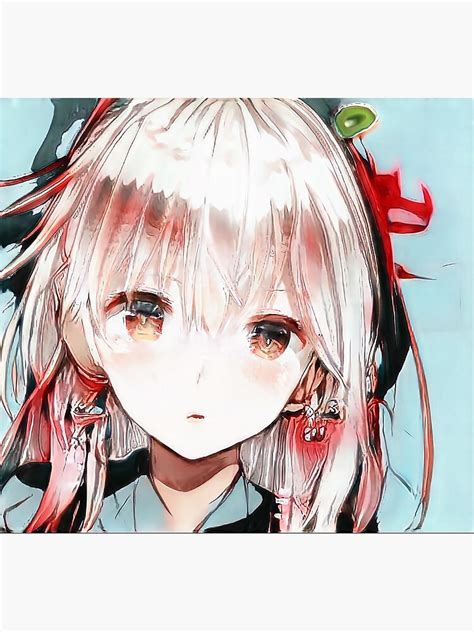 Abstract Anime Girl Ai Art Portrait Photographic Print For Sale By