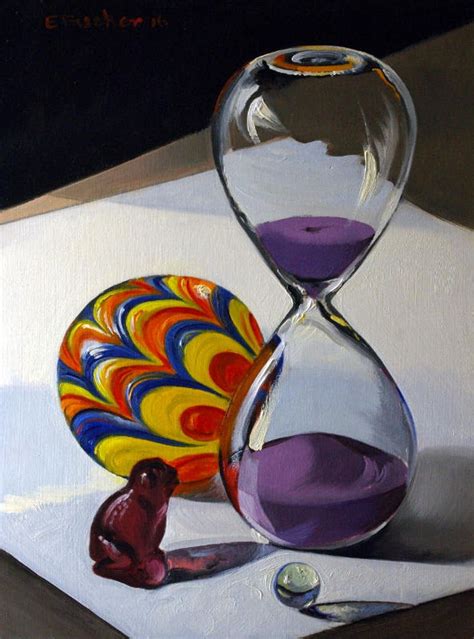Hourglass Oil Painting Etsy