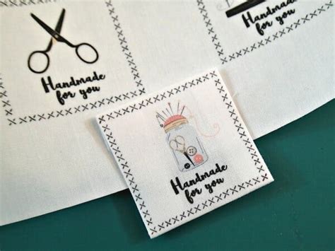 Handmade For You Printable Fabric Labels So Sew Easy
