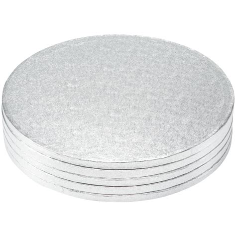 12 Round Silver Foil Cake Board Decopac