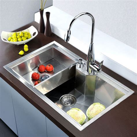 Dawn Sinks Undermount Square Single Bowl Kitchen Sink 18 Gauge Satin