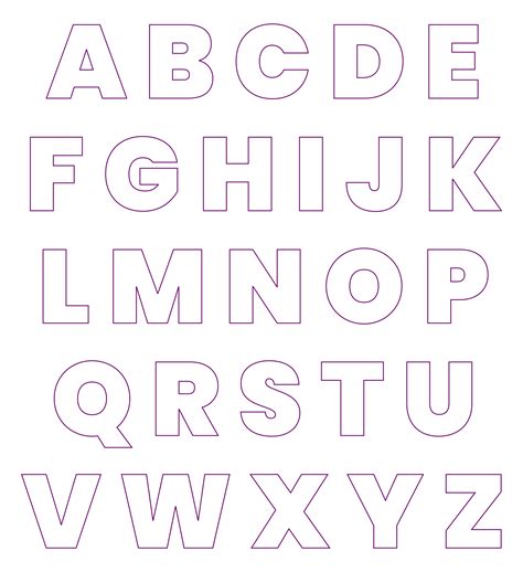 10 Best Big Printable Cut Out Letters Pdf For Free At Printablee