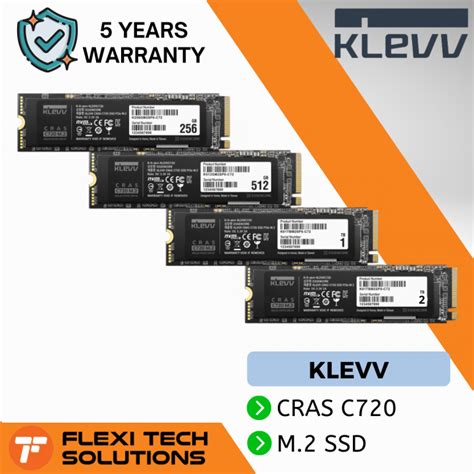 Flexi Tech Klevv Cras C720 M2 Nvme Pcle Gen3 X4 Ssd 2tb 1tb 512gb