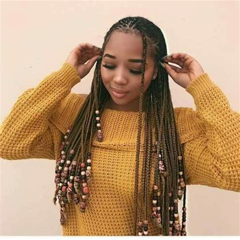 25 Bästa Braids With Beads Idéerna På Pinterest Fulani Flätor