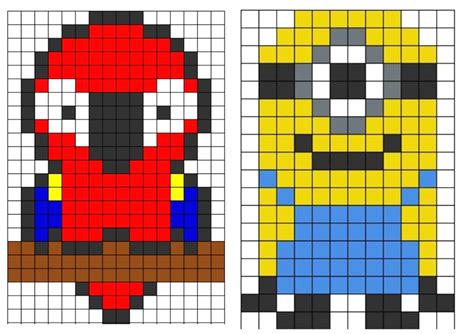 4,1 x 5,8 in.taille en pixels (300 dpi) : dessin pixel pere noel - Les dessins et coloriage